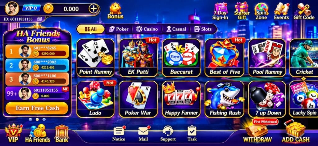 HappyAce Casino Apk Download, Games Guide